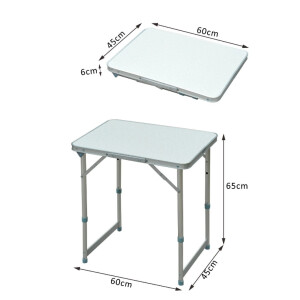 Small Folding Table BBQ Camping Picnic Side Outdoor Garden Furniture Metal Patio - Image 7
