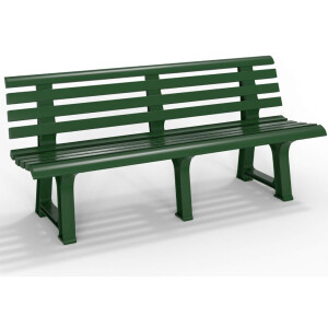 Plastic Garden Bench Large 3 Seater Patio Furniture Outdoor Park Deck Chair Seat - Image 7