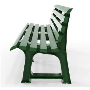Plastic Garden Bench Large 3 Seater Patio Furniture Outdoor Park Deck Chair Seat - Image 8