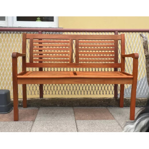 Small Garden Bench Wooden Patio Furniture 2 Seater Chair Outdoor Park Deck Seat - Image 4