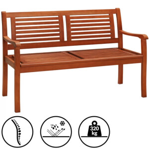Small Garden Bench Wooden Patio Furniture 2 Seater Chair Outdoor Park Deck Seat - Image 8