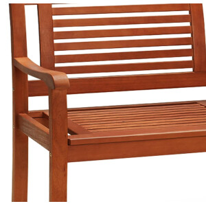 Small Garden Bench Wooden Patio Furniture 2 Seater Chair Outdoor Park Deck Seat - Image 9