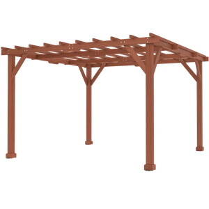 Large Pergola Canopy Wooden Garden Plant Trellis Structure Kit Patio Sun Shade - Image 6